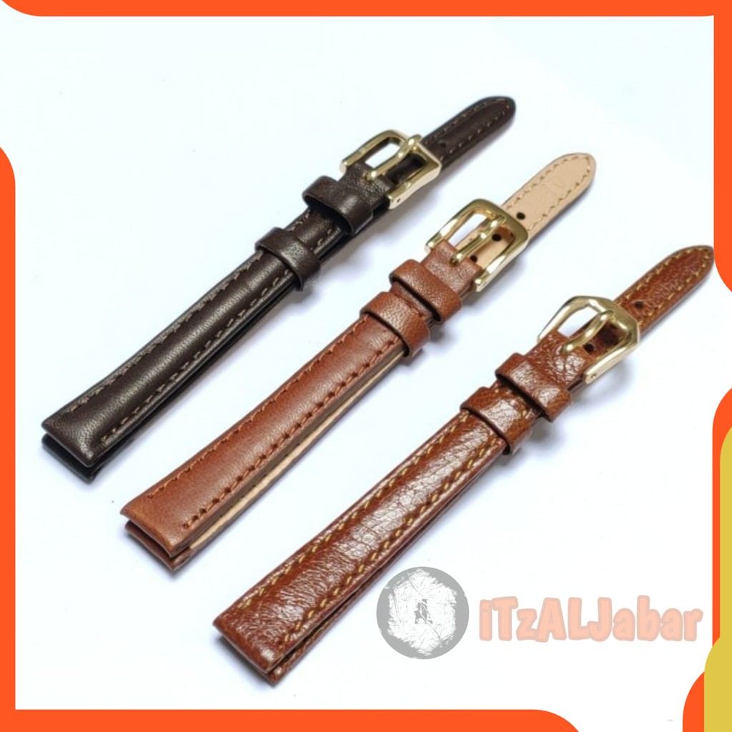 Tali jam tangan Kulit asli 10mm leather strap Tali jam kulit 10mm