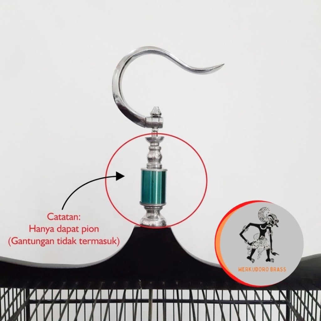 PION SANGKAR KANDANG BURUNG KOTAK STAINLESS WARNA MAHKOTA SANGKAR MURAI PION STENLIS WARNA