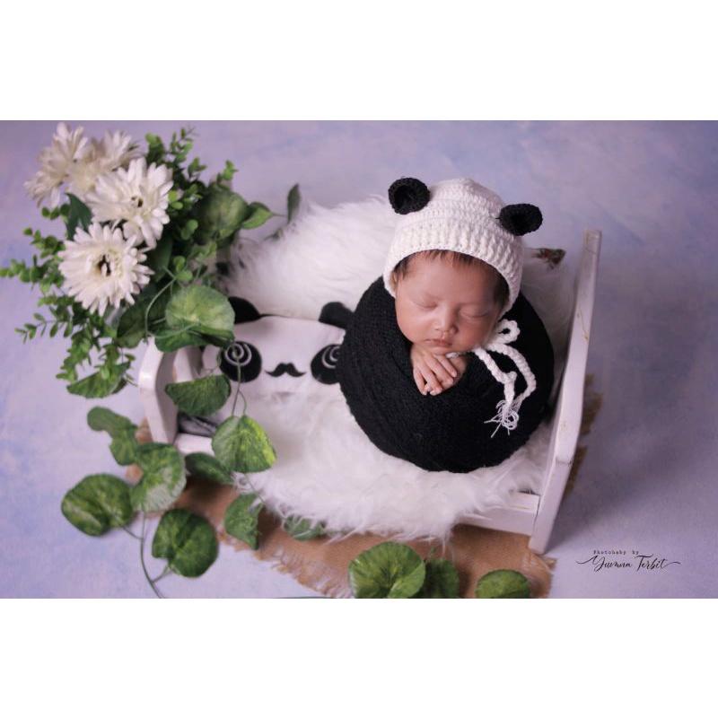 Topi Kupluk Rajut Wol Korea Baby Fashion Import properti foto bayi newborn