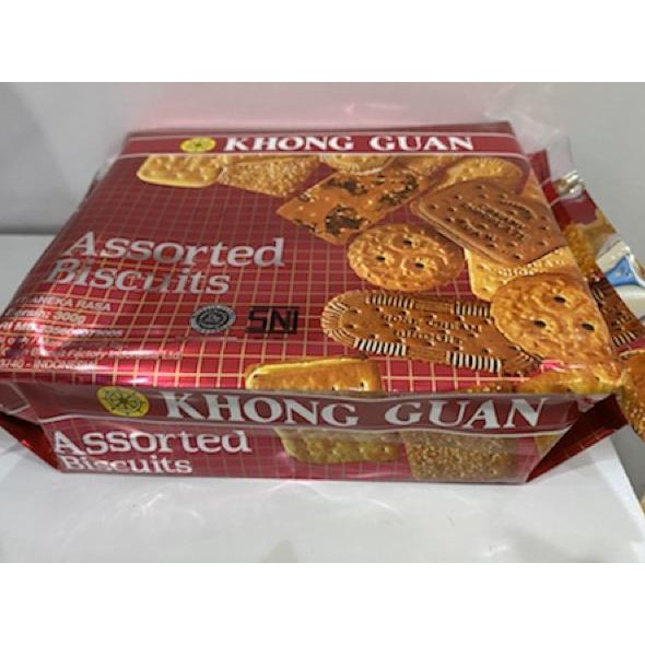 REAL PICT  biskuit Khong Guan Assorted Biscuits aneka rasa 300gr plastik