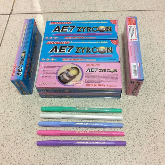 

Pulpen Standard AE-7 0.38 / Bolpen Casing Warna