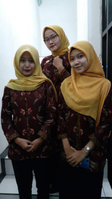 Atasan Batik Dolby Dolbi Dobby Doby Tenun Sutra Tulis Halus Katun Atbm Baron ,sarombit Atasan