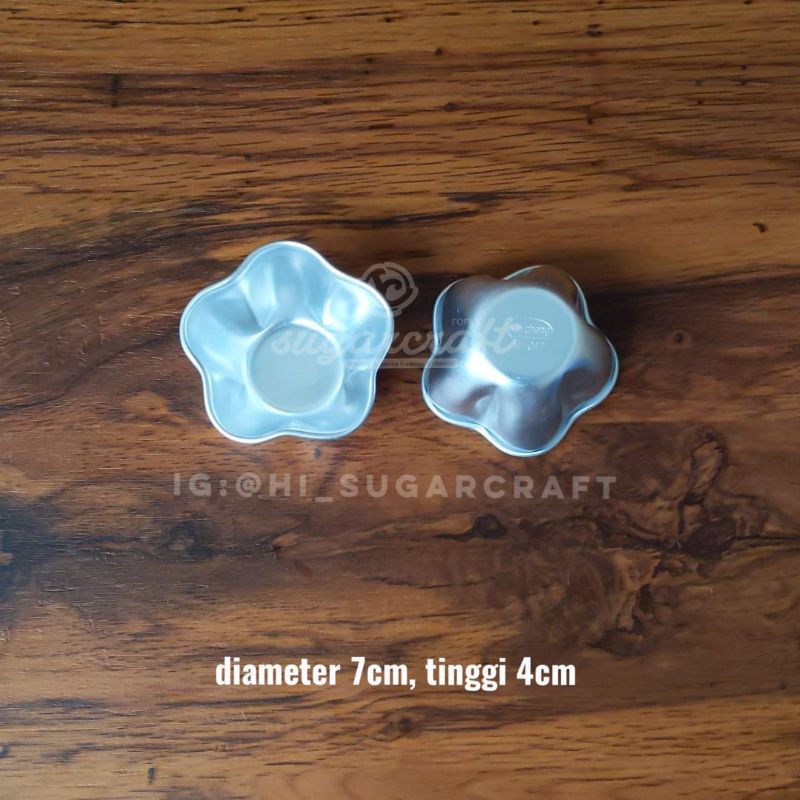 Mini loyang bunga sakura mini loyang bintang, harga untuk 1 lusin