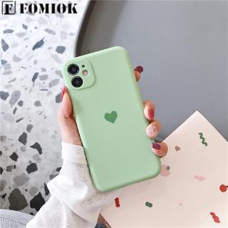 Matte Lens Perlindungan Silicone Heart Telepon Kasus Untuk