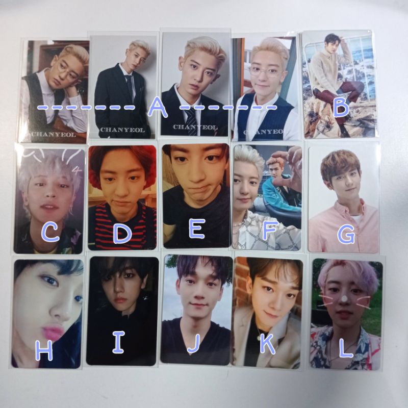 [READY STOCK] Official PC Photocard EXO  [chanyeol kokobop exodus power up 1bv season greetings, bae