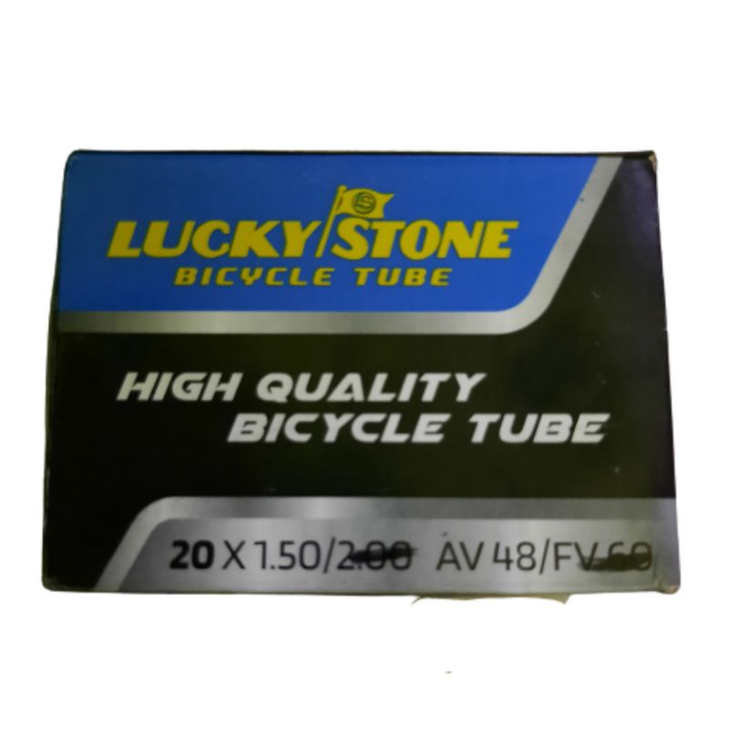 Ban Dalam Sepeda Ukuran 20 x 1.25 - 1.35 - 1.50 LUCKY STONE Pentil Motor AV 48mm Lipat Minion | High Quality