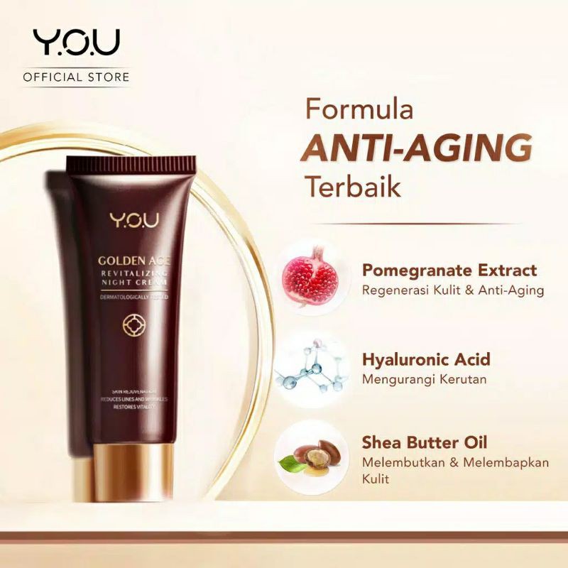 YOU Golden Age Revitalizing Night Cream 18 GR / Overnight Cream