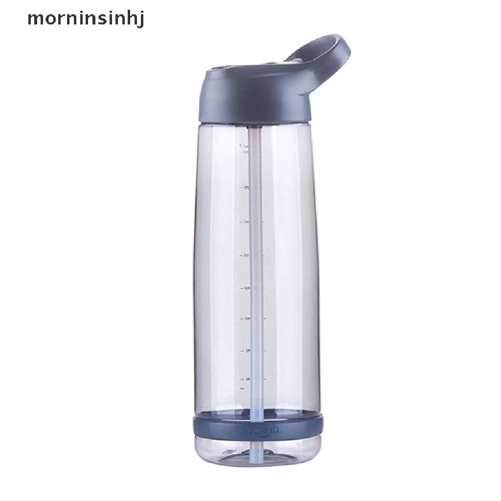 Mornin Botol Minum 1000ml Bpa Free Ramah Lingkungan Dengan Sedotan Untuk Olahraga Outdoor / Hiking