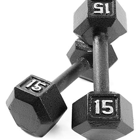 Dumbel Fix Dumbell Set Besi Hexa Lokal Barbel 10Kg