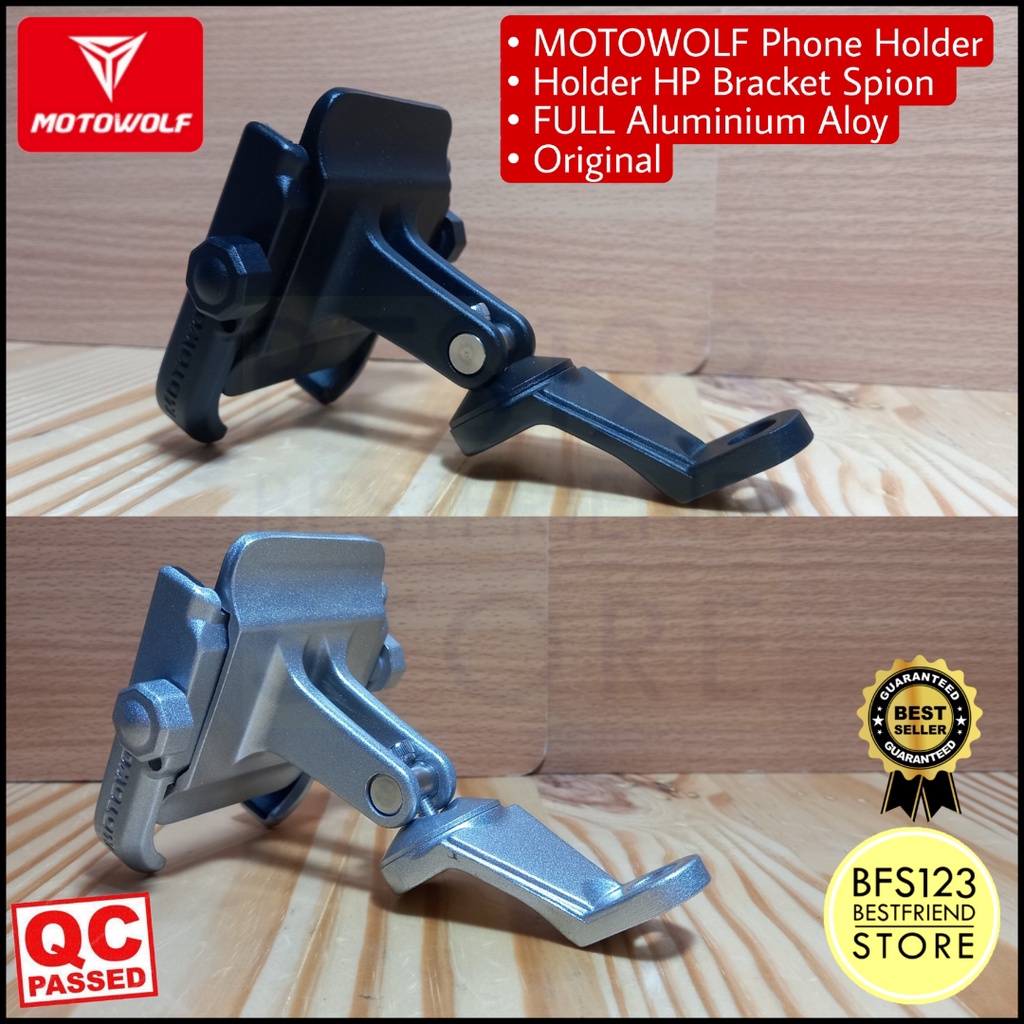 MOTOWOLF Phone Holder Holder HP Bracket Spion Aluminium Aloy Original