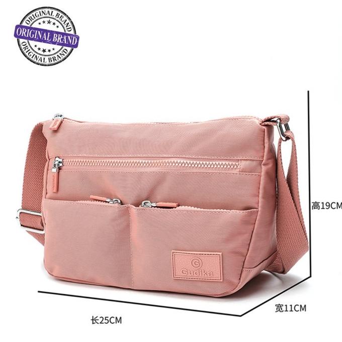 TAS WANITA SELEMPANG ORIGINAL IMPORT NILON WATERPROOF GUDIKA 5191 BESTSELLER1111