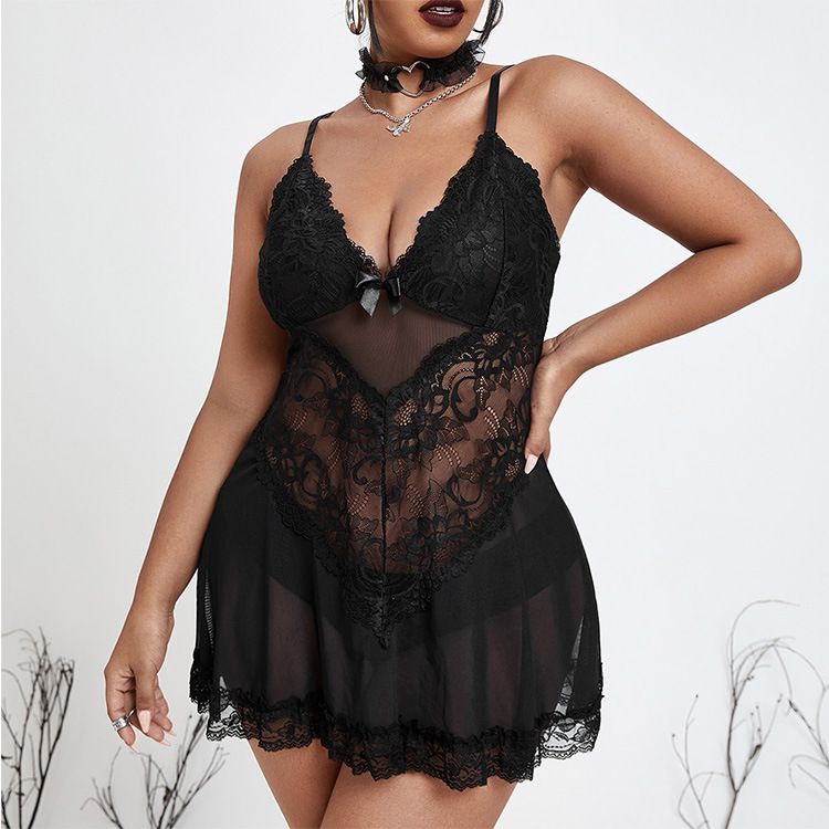 lingerie lace sexy / sexy lingerie big size / baju sexy jumbo - 7355