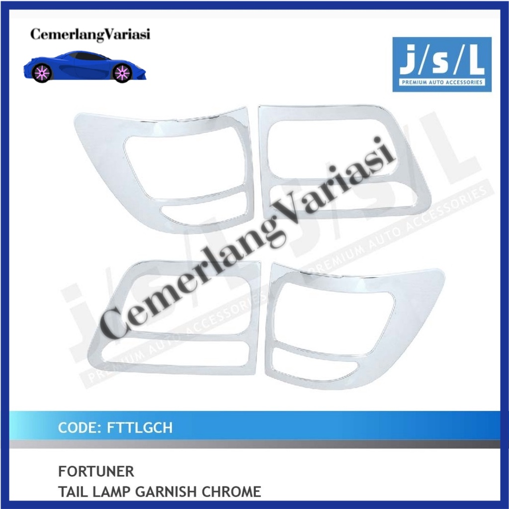 Garnish Belakang Fortuner 2008 sd 2015 Tail Lamp Garnis