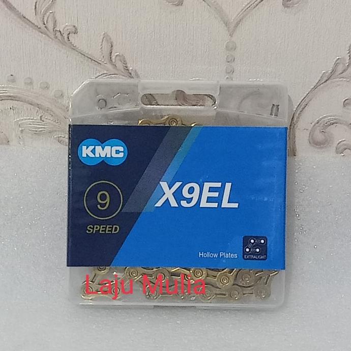 Murah CHAIN RANTAI KMC 9 SPEED X9EL GOLD KW1