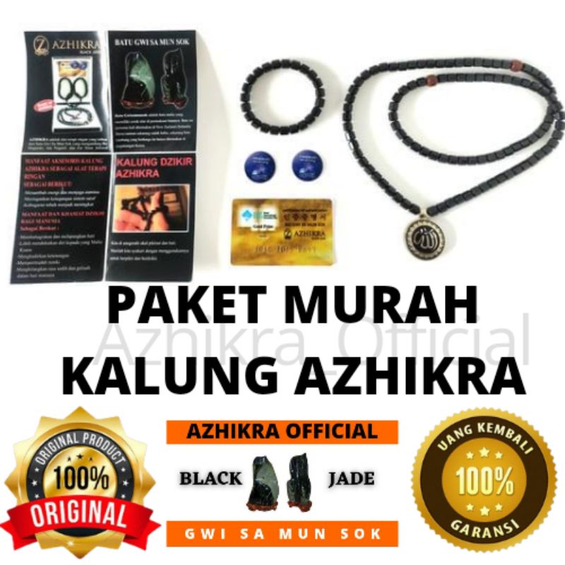 TERLARIS Azhikra Kalung Terapi Paket Murah Azhikra Kalung Terapi Kesehatan Batu Gwisamunsok