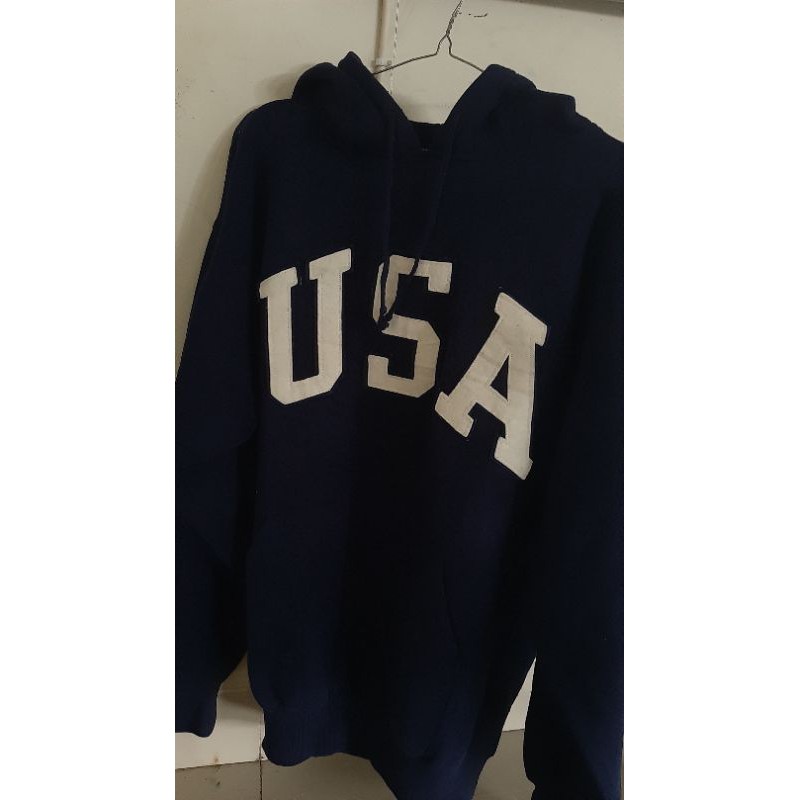 hoodie USA NAVY BORDIR timbul