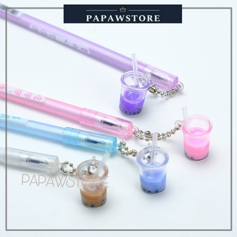 

Ballpoint Pena Pen Gel Boba Bubble Tea Lucu Murah Favorit (1set = 4pen)