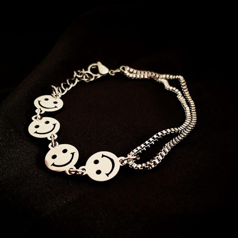 Smiley Bracelet Korean Double Simple