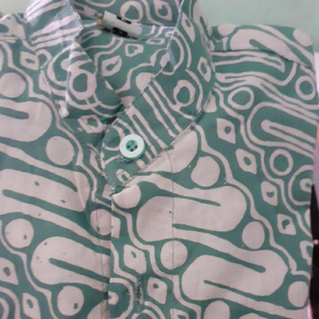 Pop Kidswear   Puru Batik Shirt - Kemeja Batik Cap Anak 1-6 Tahun Bahan Katun