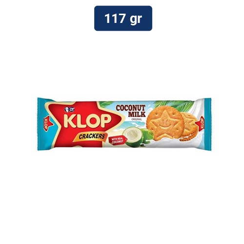 Klop Biskuit Coconut Milk Original 117 gr