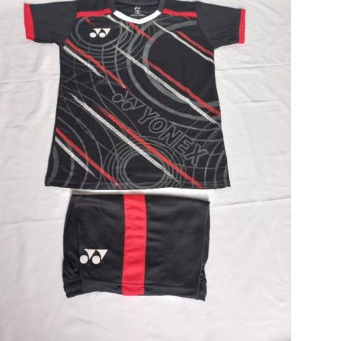 kaos badminton anak baju bulutangkis anak terbaru setelan bulutangkis anak remaja SD-SMP raket linin