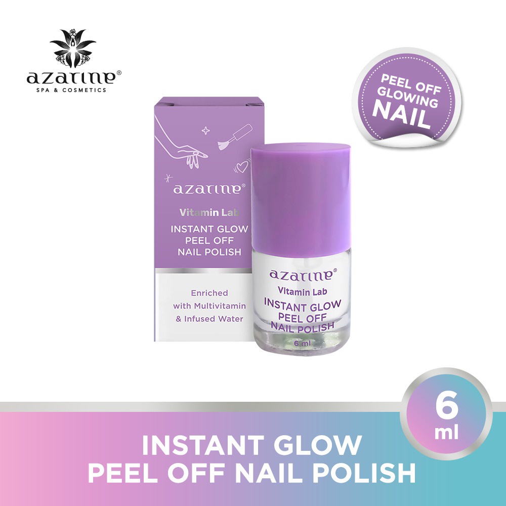 AZARINE Instant Glow Peel Off Nail Polish 6mL