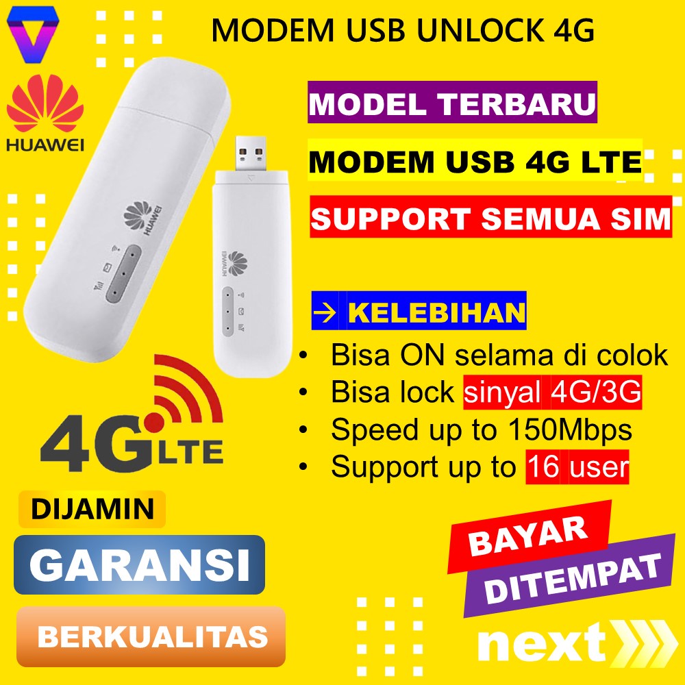 MODEM WIFI 4G ALL OPERATOR HUAWEI SEMUA KARTU MODEM USB UNLOCK 4G LTE MIFI WIRELESS MINI PORTABLE SEMUA KARTU JS165