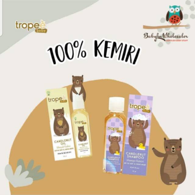 Tropee bebe candlenut oil / minyak kemiri kukui oil