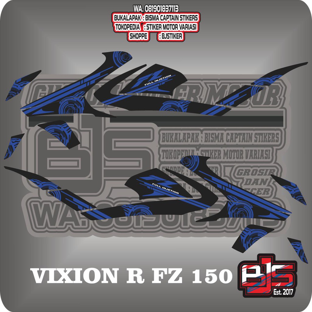 Stiker Striping List Motor New Vixion R Fz 150 V1 Shopee Indonesia