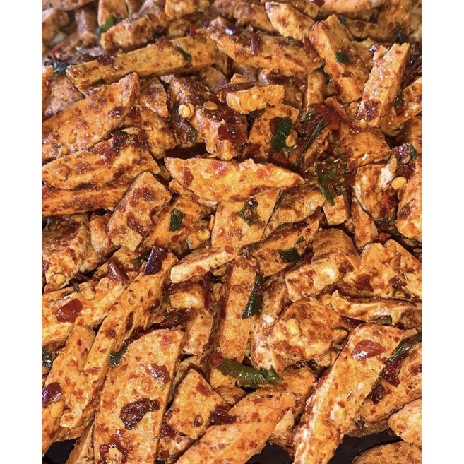 Basreng Stik pedas Dan Ori Daun Jeruk Baso goreng 50gram 100gram-basreng pedas