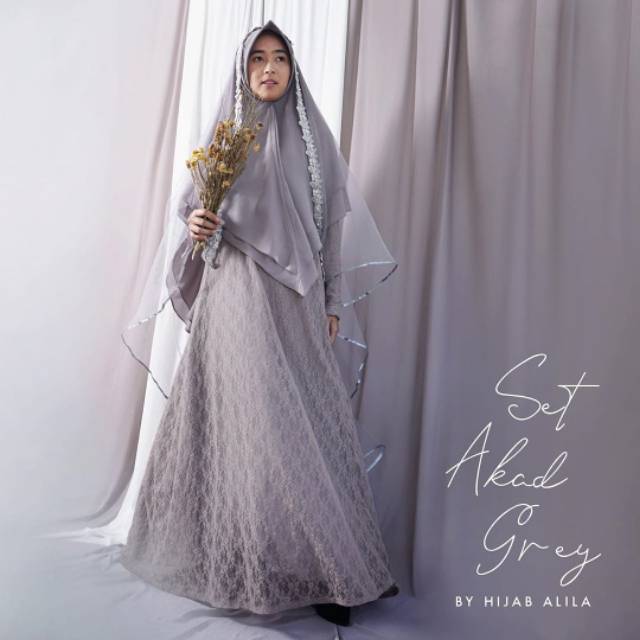 Gamis Akad Brokat By Hijab Alila Gamis Walimah Syar'i