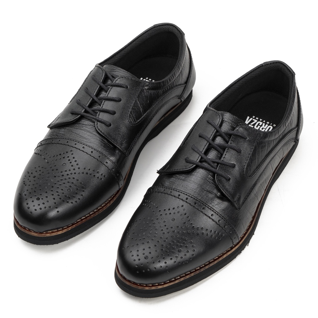 Sepatu Pantofel Pria Oxford Fordza Original Kulit Asli Kerja Kantor Model Tali Blaven D334