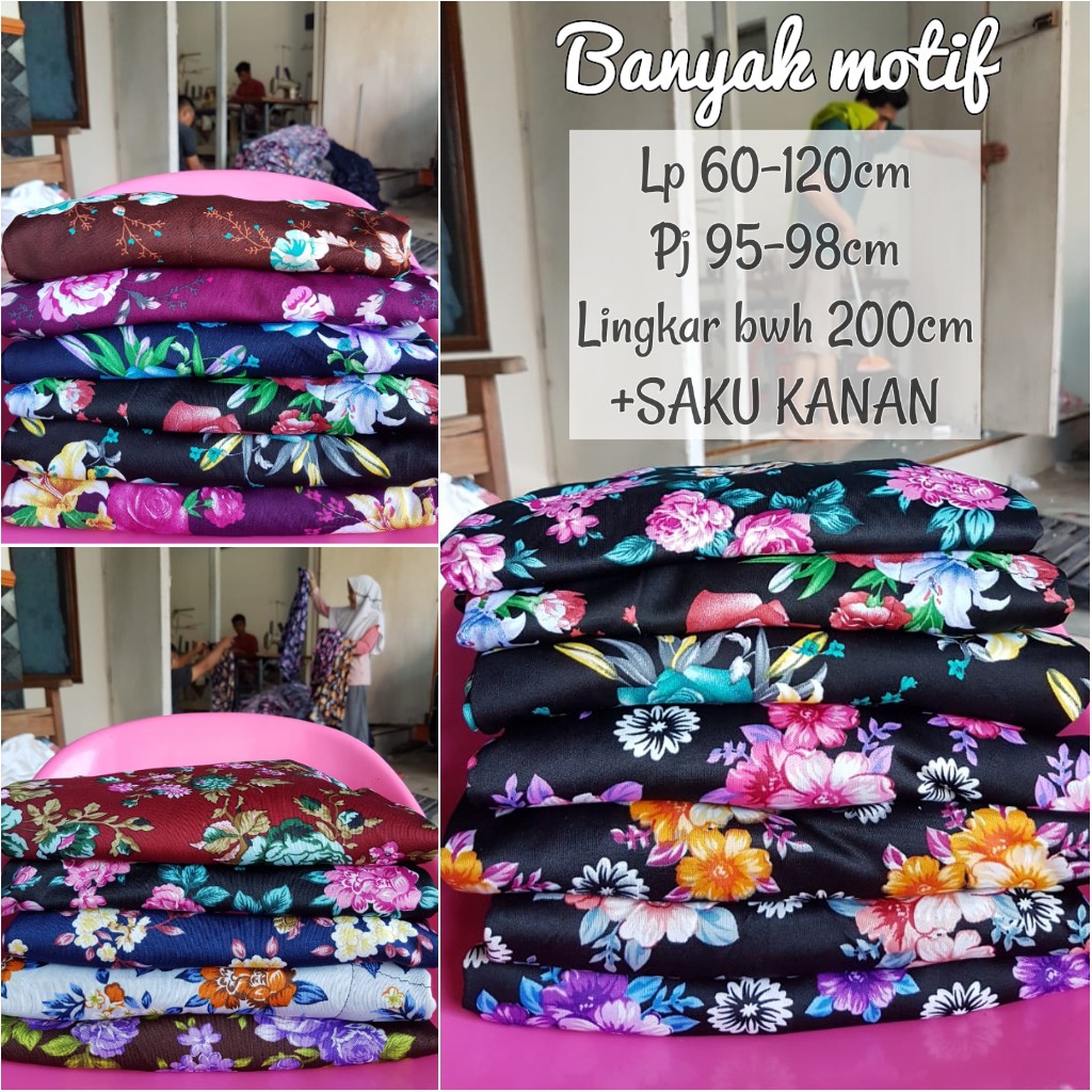 (1KG = 6pcs) ROK MUSLIM HYGET BUNGA MAYUNG - ROK MOTIF SIMPLE PANJANG MURAH maxi skirt jumbo wanita-random