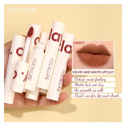 FOCALLURE Lipstik Cream Velvet-Mist Matte Lip Clay- Kosmetik Bibir