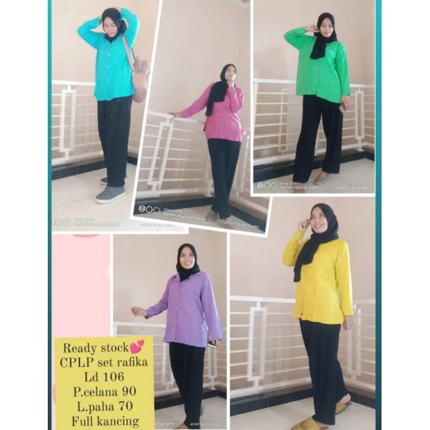 Setelan celana RAFIKA/SETELAN RAYON/ONE SET
