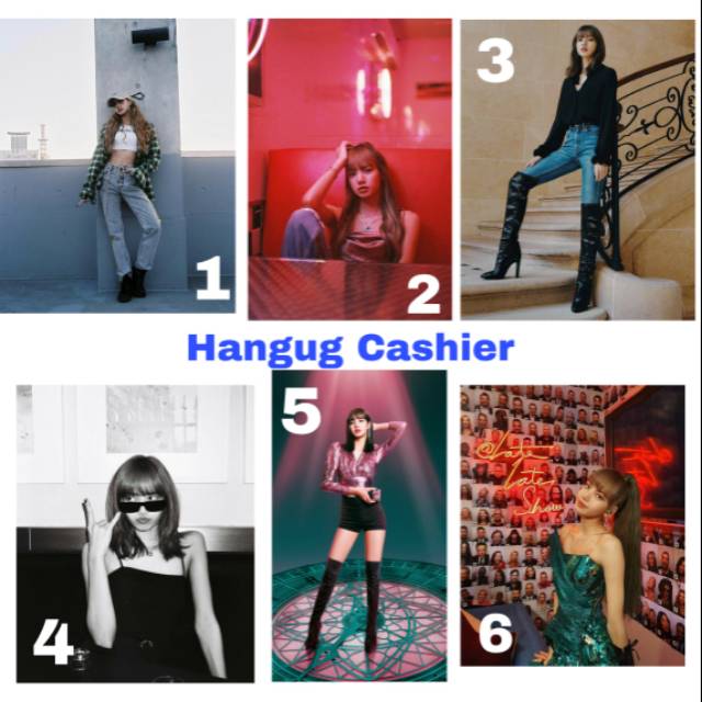 

LISA BLACKPINK poster A4/A3+ bahan Art Karton glossy (bisa req foto lain)