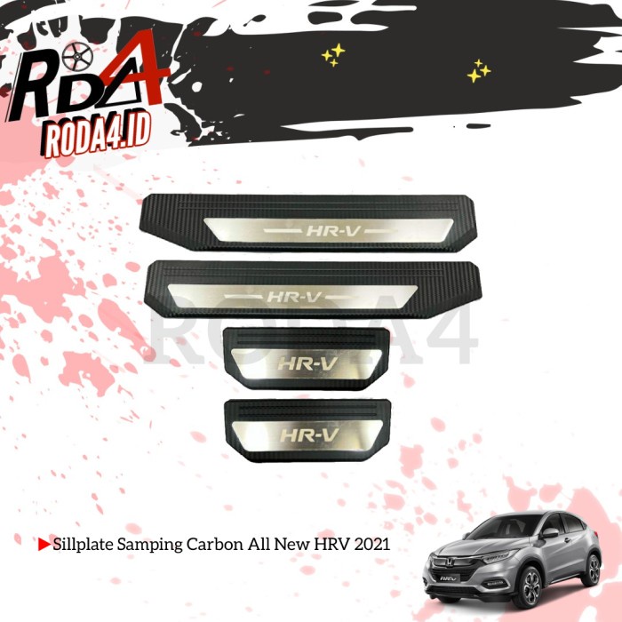 Sillplate HRV Sill Plate Samping Mobil All New HRV 2021 Carbontivo