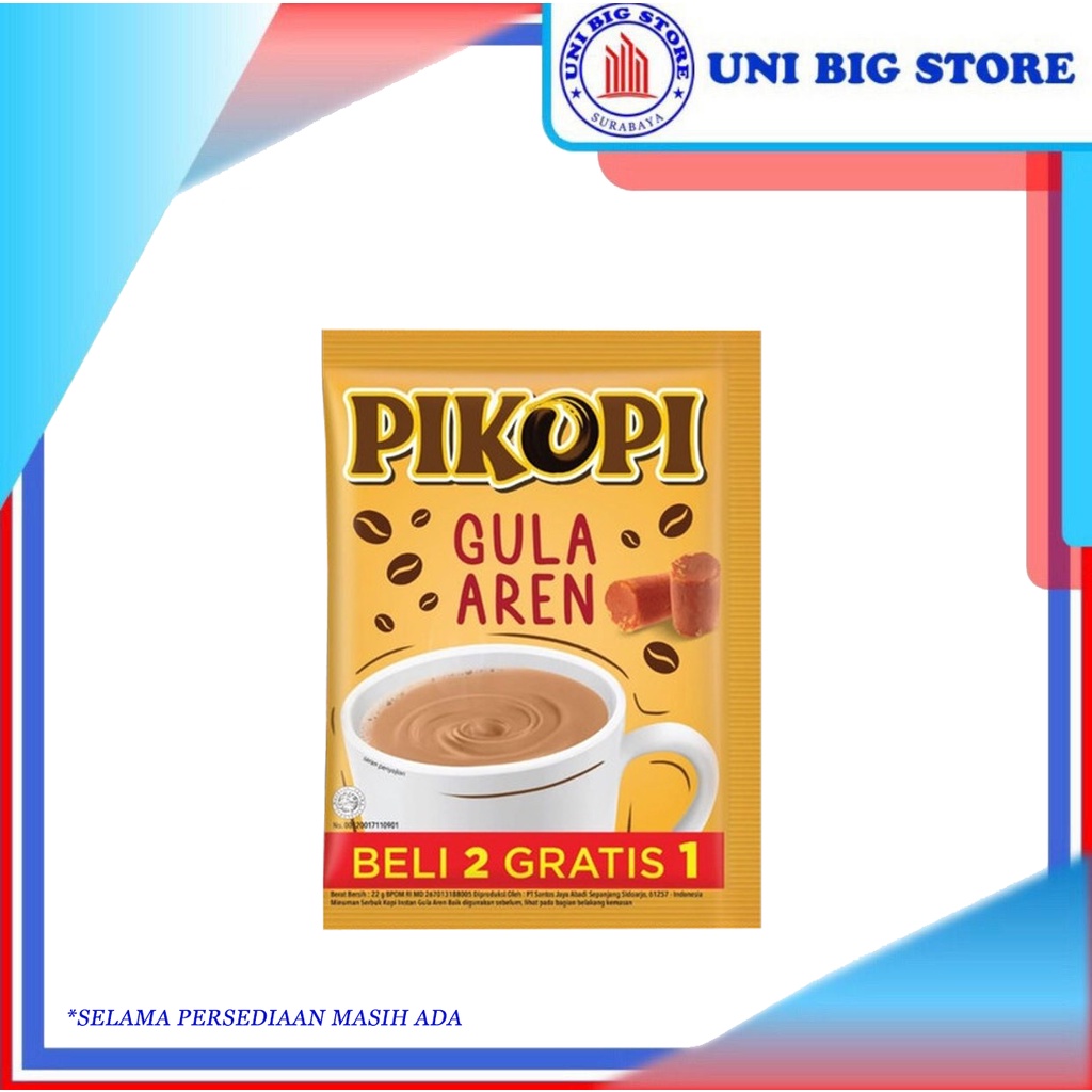 

Pikopi Kopi Gula Aren Sachet 22 gr x 15 SACHET 1 RENTENG Renceng Coffee