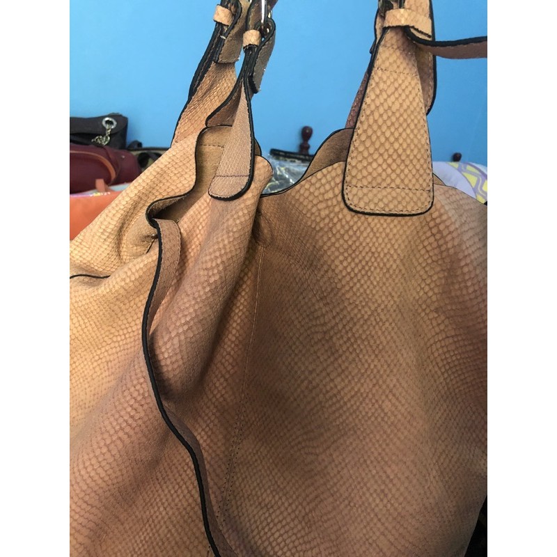 pl tas kulit motif ular