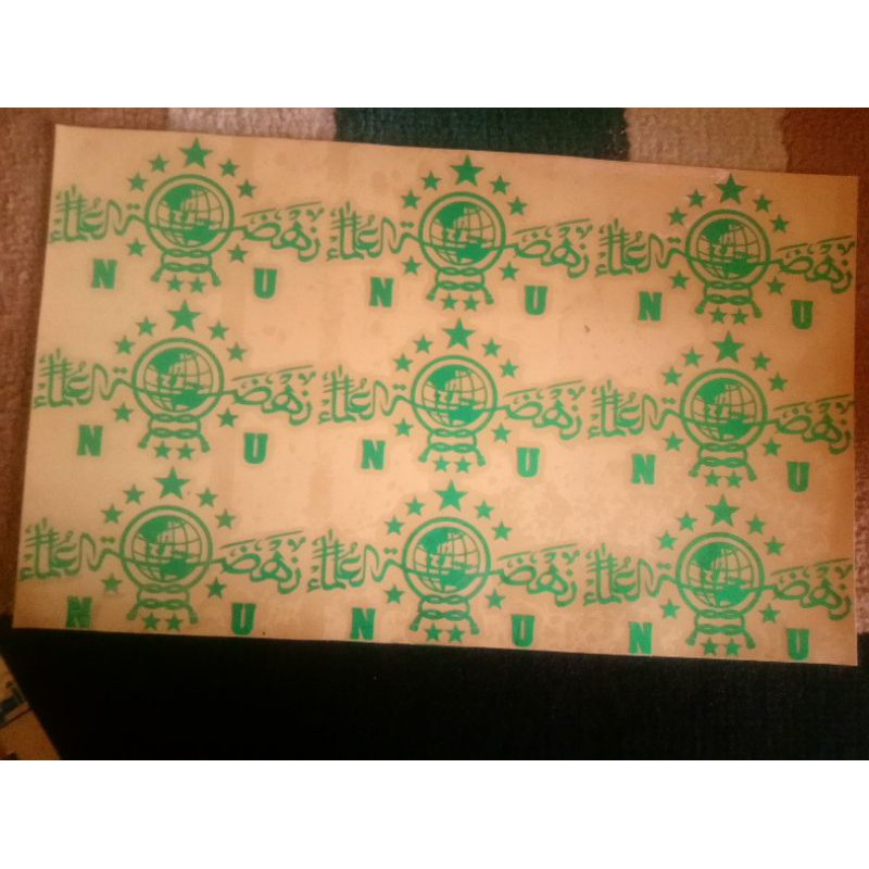 

Sticker cutting Nahdlatul Ulama Gilaf per Cm Rp 50