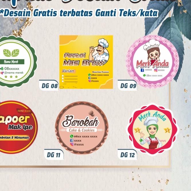 

♖ CETAK STIKER A3+ LABEL KEMASAN MAKANAN, MINUMAN, SKINCARE DLL produck terlaris