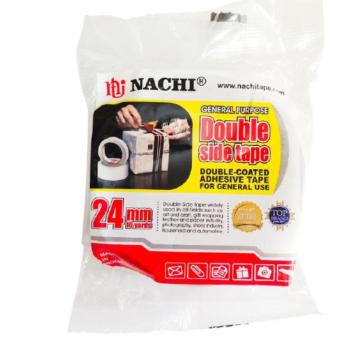 

DOUBLE TAPE 24 MM NACHI lakban Isolasi 24mm Solasi 1 inchi Stationery Murah