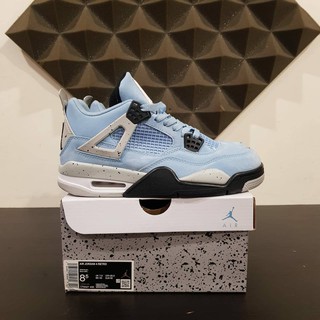university blue air jordan 4