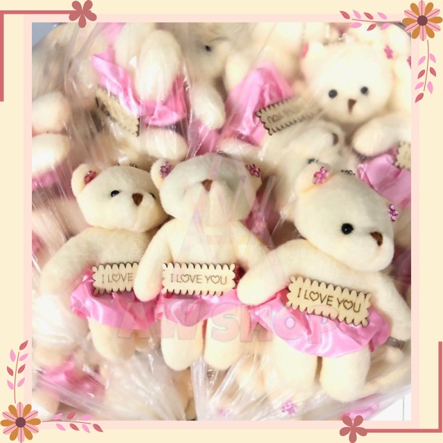 (Cod) Boneka &amp; Syal Untuk Tas Jelly