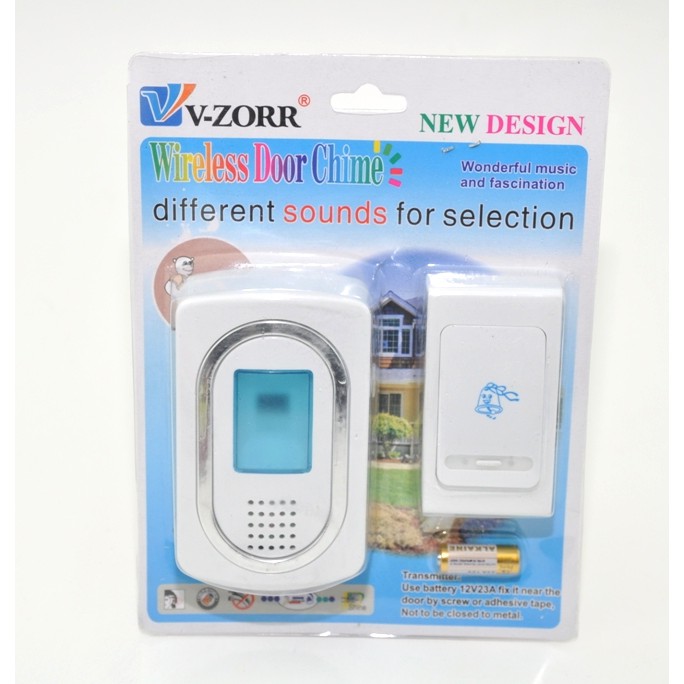 VOM WirelesS Door Chime V ZORR Bel Pintu Tanpa Kabel - 0276