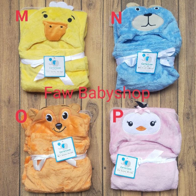 Selimut Bayi Topi Karakter 3D Kolaco/ just to you/ sumersault selimut topi bayi blanket bayi blanket topi bayi