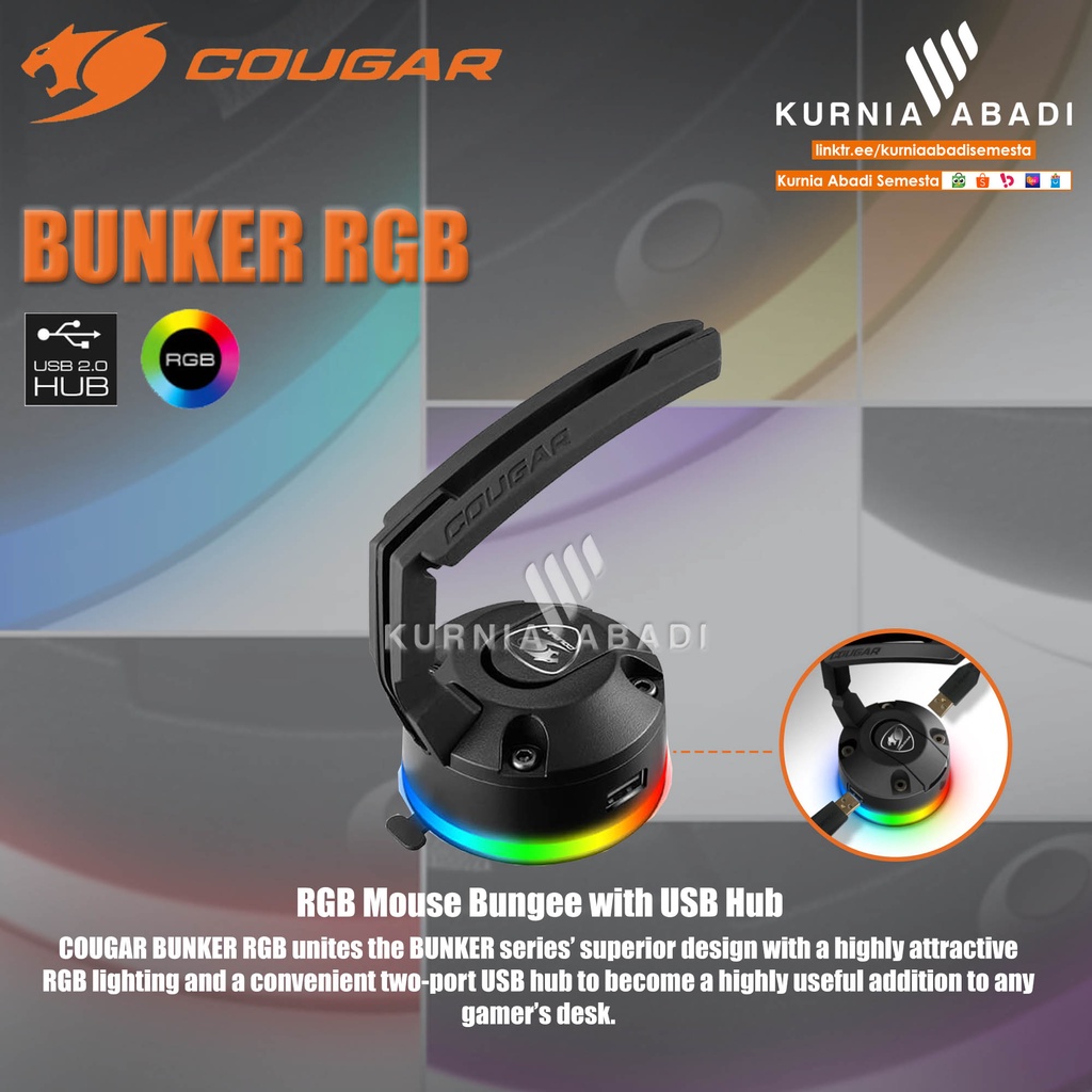 COUGAR GAMING BUNKER RGB Mouse Bungee with USB Hub