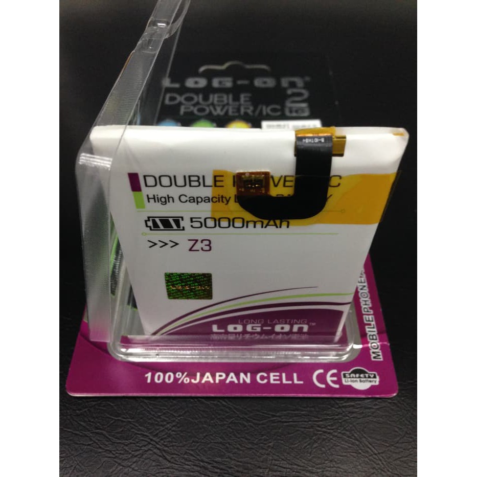 [termurah] Baterai Tanam Socket Sony Xperia Z3 Double Power Log On 5000mah