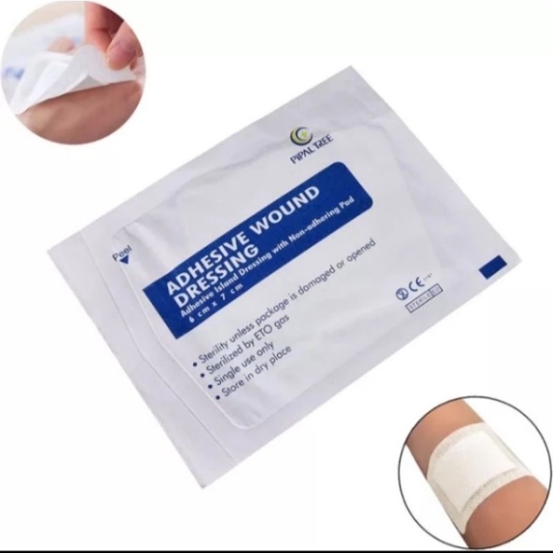 plester luka 6cm x 7cm adhesive wound dressing