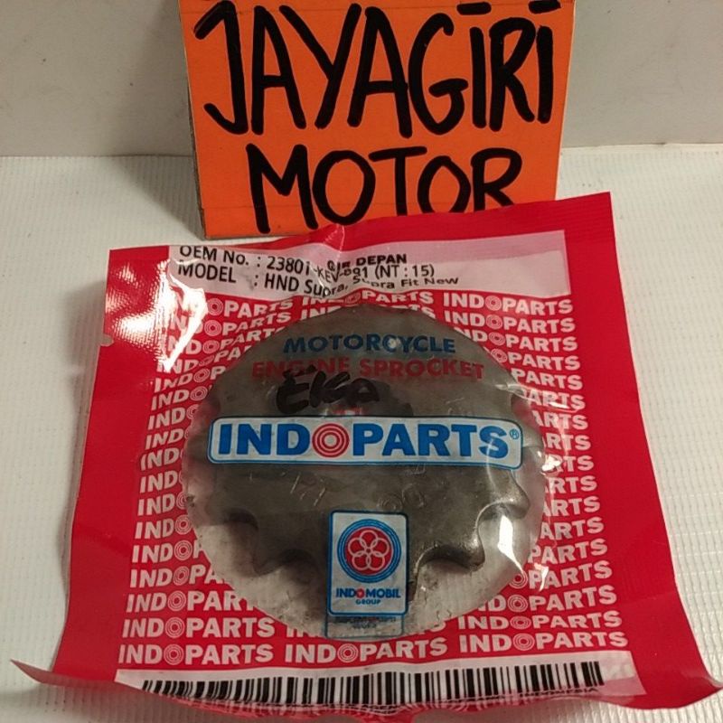 Gear Depan Grand Supra X Fit New Karisma Legenda Win Prima KEV GF6 Blade Revo C100 10T 11T 12T 14T 15T 428 NF Honda Aspira  Gigi Tarik Sunstar Rantai Roda Chain Kit Chainkit Sprocket Gear Set Gearset Gir Girset Belakang Drive Komplit Front Rear Motor XX V-Indoparts - 15T